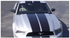 2013-14 Mustang - Tapered Lemans Racing Stripes - Hardtop - Low Wing